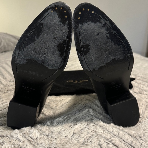 Rag & Bone Walker Black Leather Chelsea ankle  Boots - Picture 4 of 7